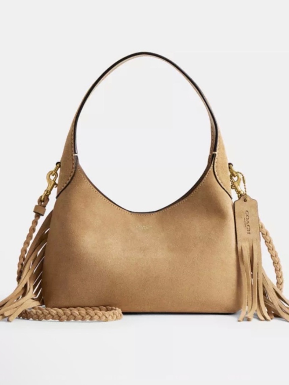 Coach Brooklyn Shoulder Bag 23 with Fringe
